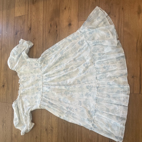 Ivy City Blue Toile Dress 3x - Picture 4 of 4